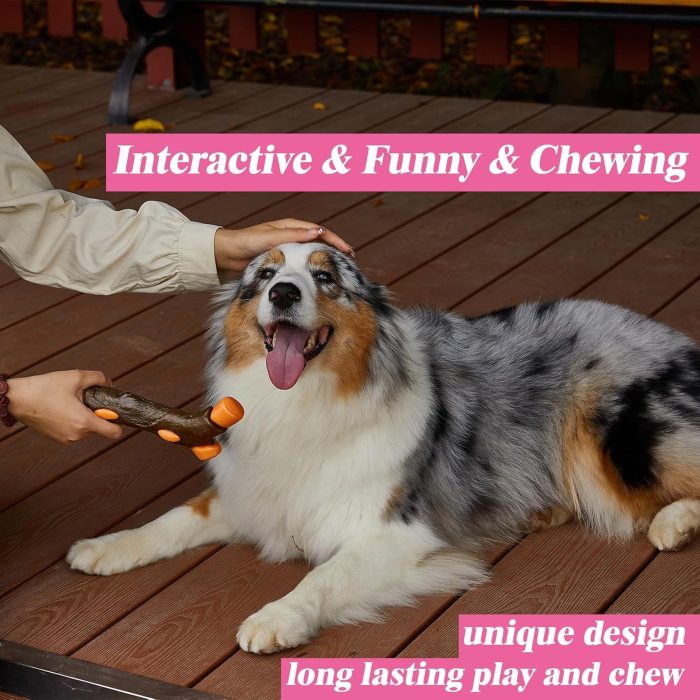 Dog Bones Chew Toys For Aggressive Chewers Real Beef Flavor Indestructible Dog Teething Chew Toys For Large Medium Small Puppies Breed Tough Pet Toy - Image 8