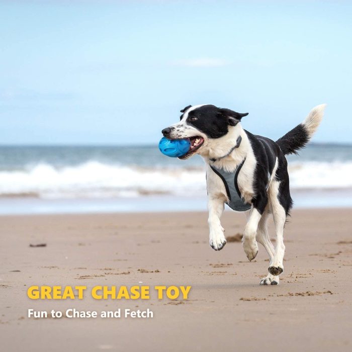 Pet Supplies Dog Toys Rubber Sounding Rugby Wear-Resistant Bite-Resistant Sounding Dog Ball - Image 4