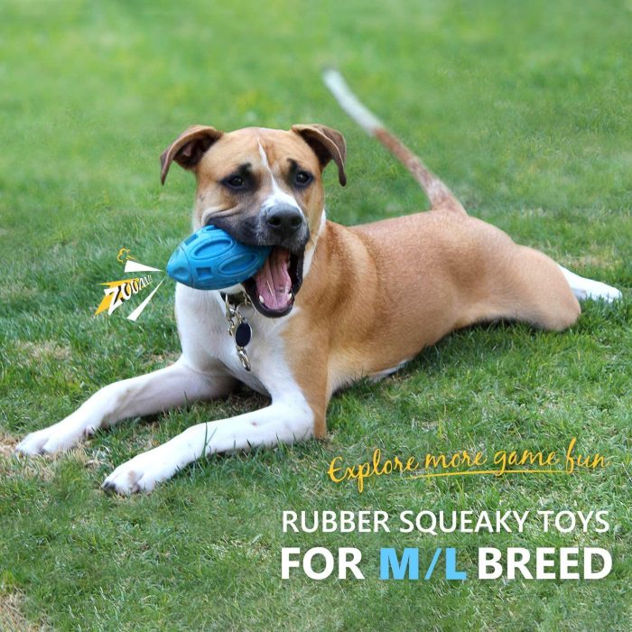 Pet Supplies Dog Toys Rubber Sounding Rugby Wear-Resistant Bite-Resistant Sounding Dog Ball - Image 8