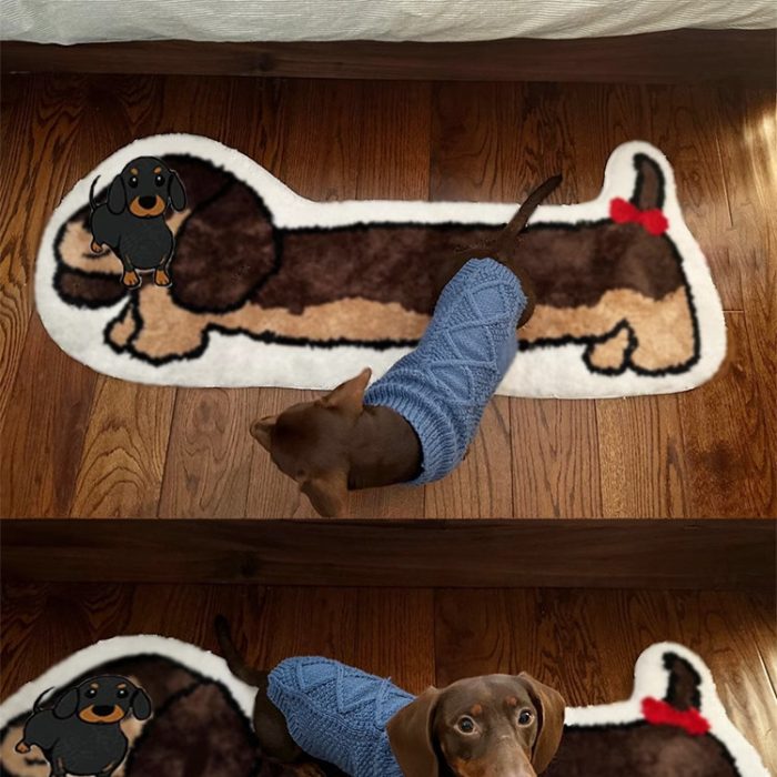 Dachshund Dog Bedroom Floor Mat - Image 6