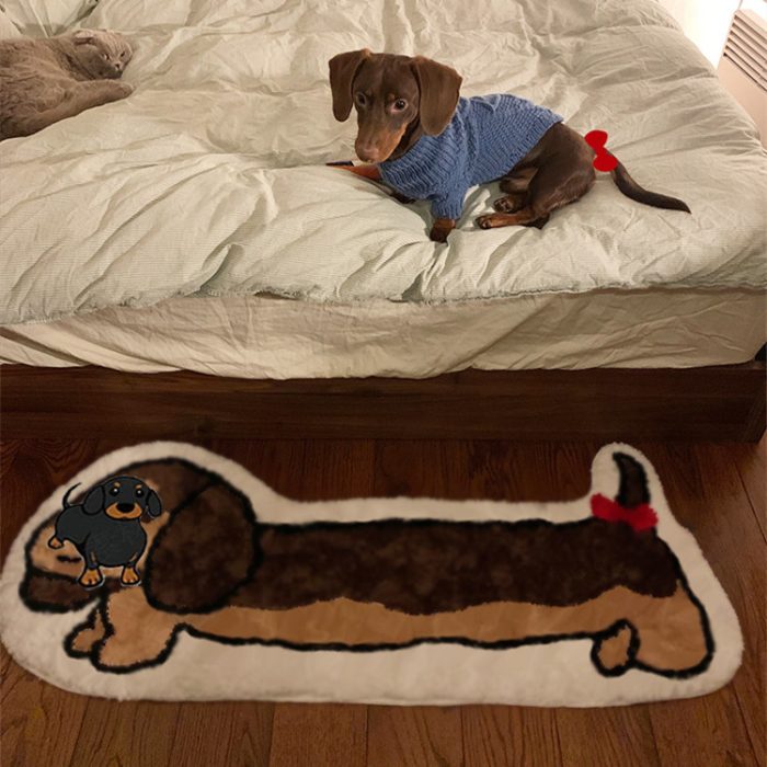 Dachshund Dog Bedroom Floor Mat - Image 2