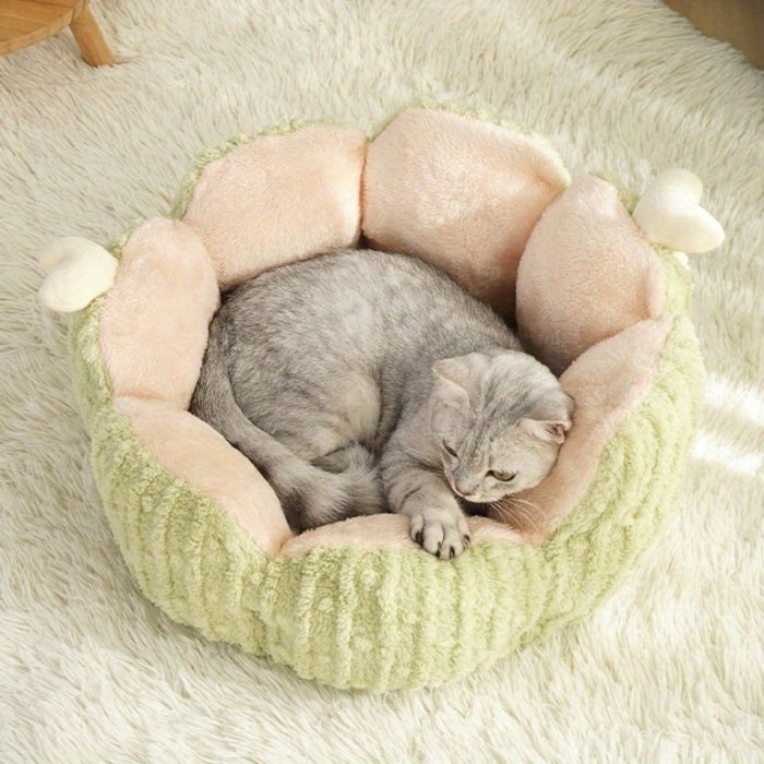 Cute Cat Litter Kennel Soft And Comfortable All-season Universal Cactus Cat Litter Purple Green Cat Dog Supplies Toys - Image 3