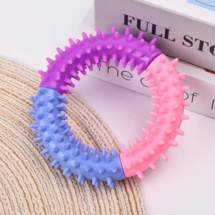 Dog Chew Toys Ring Dog Teething Toys Rubber Puppy Teething Toys Pet Toys For Small Medium Large Dogs - Image 5
