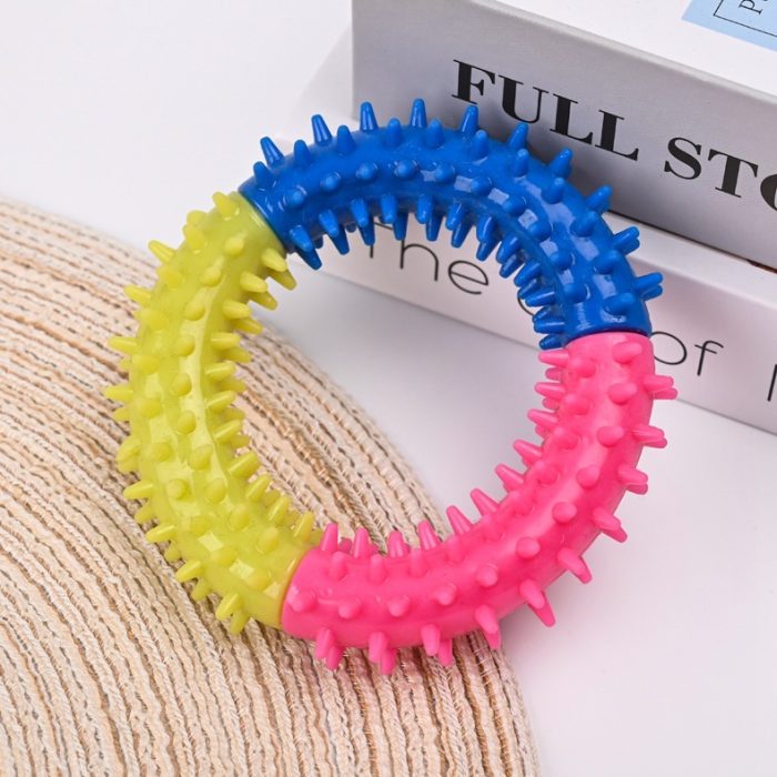 Dog Chew Toys Ring Dog Teething Toys Rubber Puppy Teething Toys Pet Toys For Small Medium Large Dogs - Image 7