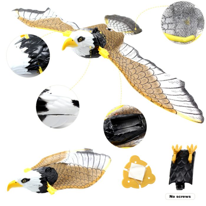 Simulation Bird Cat Interactive Pet Toys Hanging Eagle Flying Teasering Play Kitten Dog Toys Animals Cat Accessories Supplies - Image 7