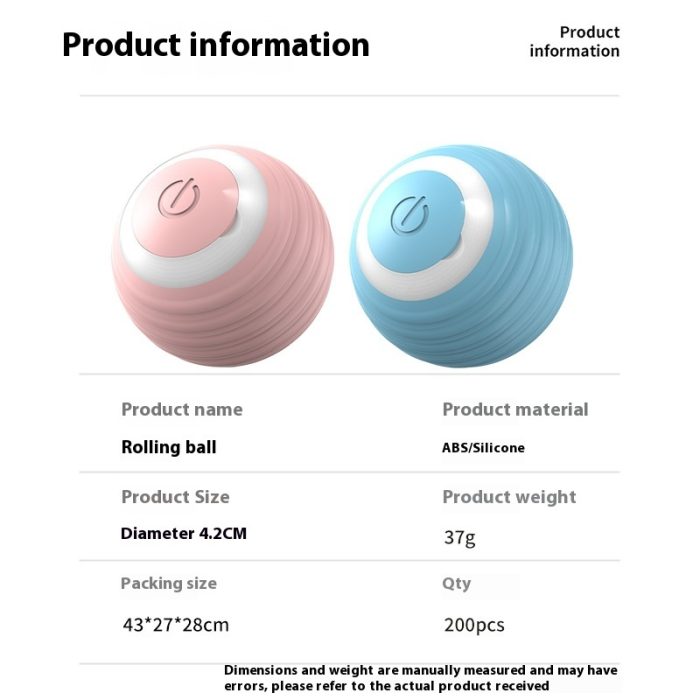 Smart Dog Toy Ball Electronic Interactive Pet Toy Moving Ball USB Automatic Moving Bouncing For Puppy Birthday Gift Cat Product - Image 6